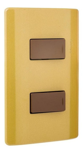 Interruptor Doble (9/15) 16 A Dorado Genesis