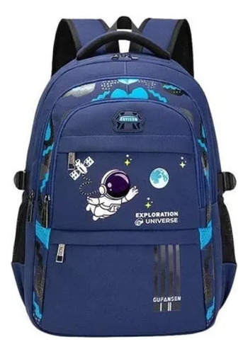 Mochila escolar ortopédica Astronaut Boys Ac, color azul