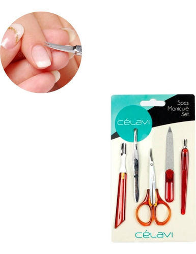 Juego De Manicura Set 5pz Celavi