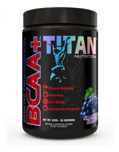 Titan Bcaa+ Powder - Aminoácido De Cadena Ramificada + Glu.