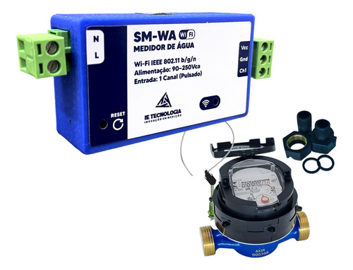 Medidor De Água Wi-fi Ietecnologia Sm-wa 1 Hidrômetro 3/4 Saga