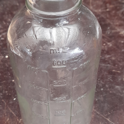 Imagem 4 de 10 de Vidro Garrafa Antigo Soro Sangue 600ml Sem Bicados
