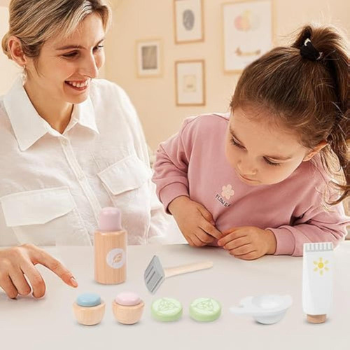 Genérico Juego De Salón De Belleza De Madera-maquillaje 2024