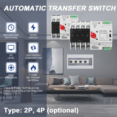 Selector Eléctrico Compacto De Interruptor De Transferencia