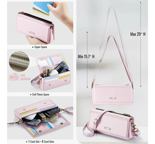 Bolsa Universal Para Teléfono Móvil Multifuncional Con Cierre Y Cierre, Cartera De Viaje De Gran Capacidad Y Smartphone