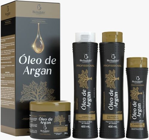 Kit Capilar Óleo De Argan Profissional Bio Instinto