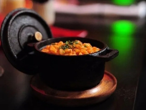 Mini Ollita Olla Cacerola De Fundición Con Tapa Tipo Cazuela