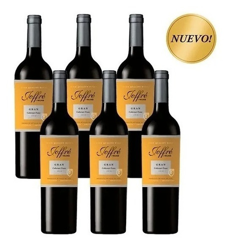Imagen 2 de 2 de Vino Joffre E Hijas Gran Cabernet Franc X750cc Caja X6
