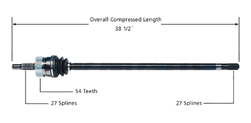 Flecha Homocinética Jeep Cherokee 1987-1993 L6 4.0