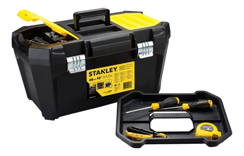 Caja De Herramientas Plástica Broche Metálico Stanley 19 Pul