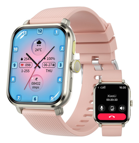 Smart Watch Mujer Monitor Temperatura Con Asistente De Voz