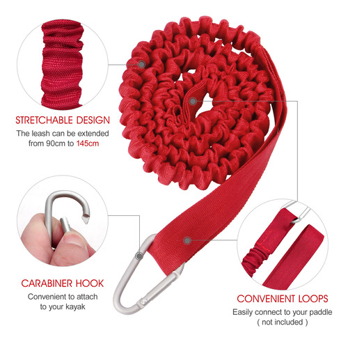 Paquete De 4 Correas Para Cañas De Kayak, Ligeras, Elásticas