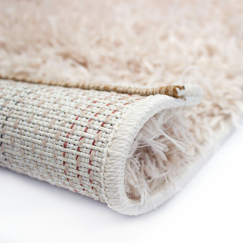 Tapete Decorativo Dib Oslo Shagg 120x170 Cm Ancho 120 Cm Color Beige Diseño De La Tela Shaggy Largo 170 Cm