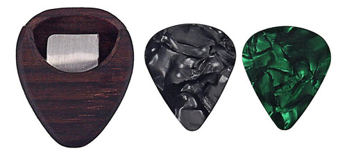 Caixa De Palheta De Guitarra De Madeira Rosa Caixa De