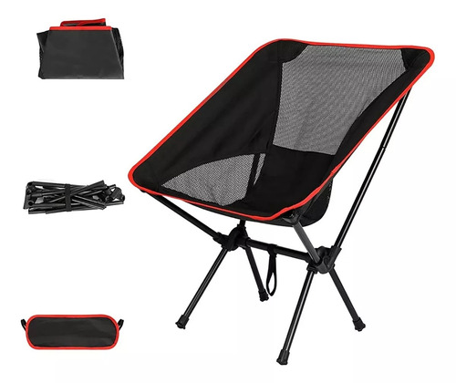 Silla De Camping Plegable Portatil Silla De Playa Con Bolso