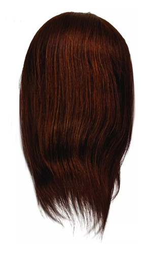 Maniqui Cabezote De Entrenamiento Cabello Humano Castaño