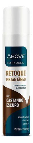 Retoque Capilar Tinta Spray Above 75ml Imediato Não Mancha Tom Castanho Escuro
