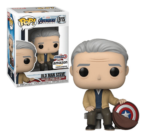 Funko Pop! Marvel Capitan America Viejo 915 Amazon Exclusivo