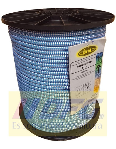 Imagen 2 de 2 de Cuerda Industrie Semiestática Beal 11 Mm X 200 Mts