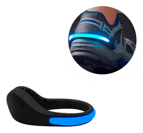 Pack X 2 Luz Led Clip Zapatilla Ciclismo Running Seguridad