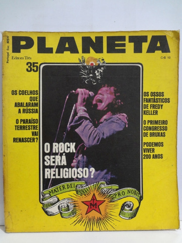 Revista Planeta Nº 35 - 1975  O Rock Será Religioso?