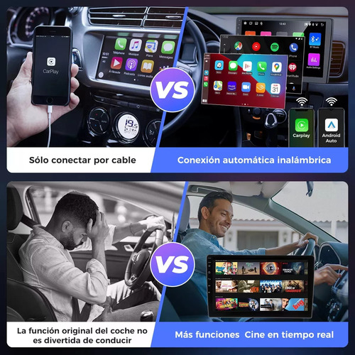 Gearelec Auto Estéreo 9 Pulgadas Carplay Android 13 Wifi Gps 4+32gb Cámara
