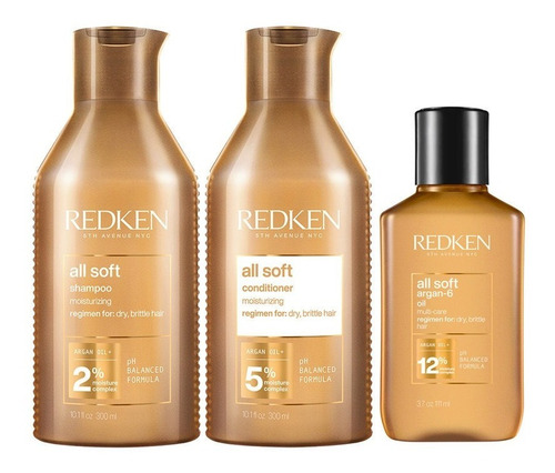 Redken Shampoo -  Acondicionador Y Aceite All Soft 