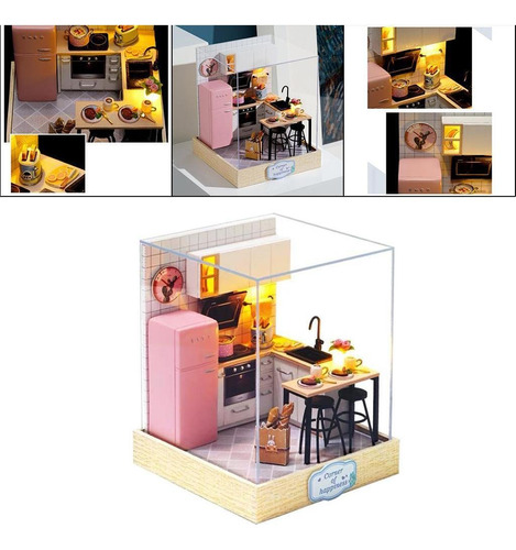 Auto Montado Diy Artesanato Cozinha Sala De Jantar Mini De