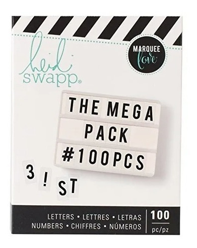 The Mega Pack 100pcs Letras Y Números Heidi Swapp 313735