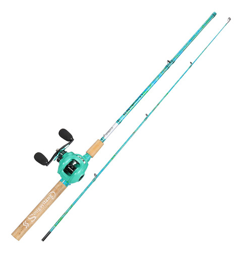 Sougayilang Baitcasting - Combo De Cana De Pescar, 2 Piezas