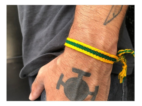 Pulseira Brasil Tornozeleira Copa Do Mundo Atacado 36 Pçs Diâmetro 1 Cm
