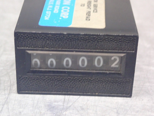 Hecon A0040607 2 110vac 6-digit Counter New Old Stock Zza