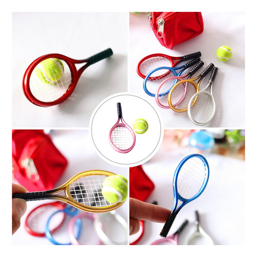 1 Juego De Raquetas De Tenis Y Miniraquetas Modelo De Pelota