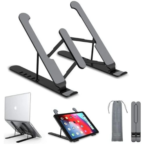 Soporte Stand Para Notebook O Tablet Aluminio Metal Plegable