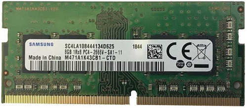 Memória Samsung Ddr4, 8 Gb  2666 Mgz, 260 Pin, Sodimm, Slim