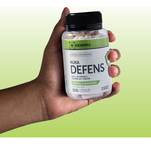 Kuka Defens 100 Cápsulas Sin sabor Ayuda a fortalecer tu sistema de defensa natural Kukamonga