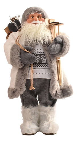 Muñeco De Nieve Santa Claus Muñeca Felpa Blanca De 45 Cm