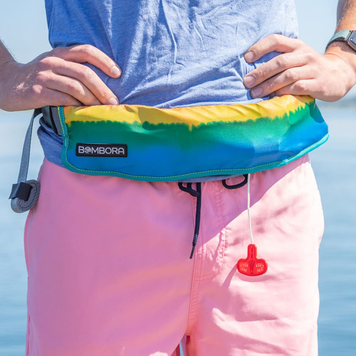 Chaleco Salvavidas Inflable Bombora Rasta Manual Pull De Más