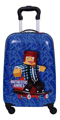 Imagem 3 de 4 de Malinha Mala Escolar Authentic Games 4 Rodinhas 360º Sestini
