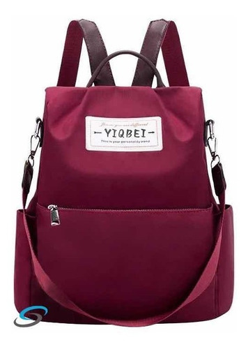 Imagen 8 de 10 de Bolsa Mujer Mochila Antirrobo Impermeable Moda Casual 35