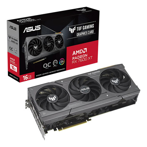 Placa De Vídeo Asus Tuf Gaming Radeon Rx 7600 Xt 16gb Gddr6