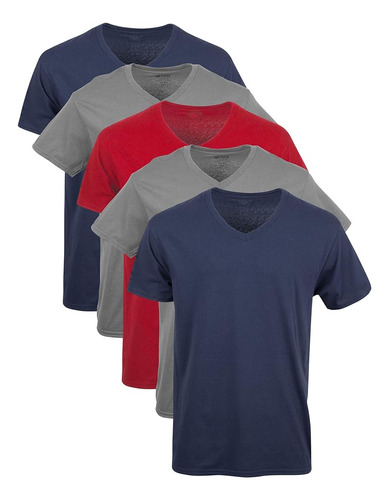 Camisetas Gildan Con Cuello En V Para Hombre, Multipack, Est