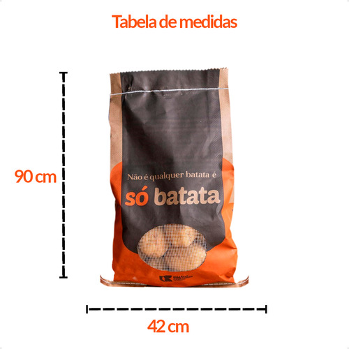 Só Batata De Fritura Asterix Selecionada Embalada Saco 25kg