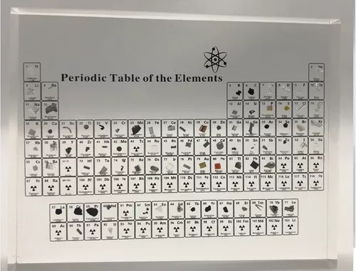 Tabla periódica con elementos reales, regalo de química. -  México