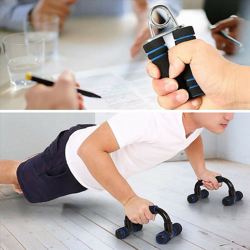 Kit Entrenamiento Abdominal Rueda Abdominal Cuerda Soportes