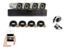 Comprar Kit Dvr 8  Canales Y 4  Camaras  Seguridad Fullhd 1080p Real