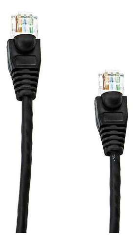 Cabo De Rede Nexans Cat5e Montado Preto - 100 Metros