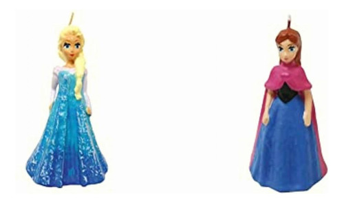 Vela Figura Frozen Elsa + Vela Figura Frozen Ana