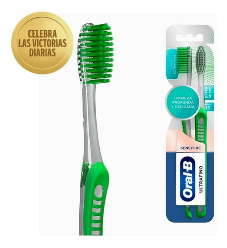 Cepillo Dental Oral-b Sensitive Ultrafino Extra Suave 2 Pzas