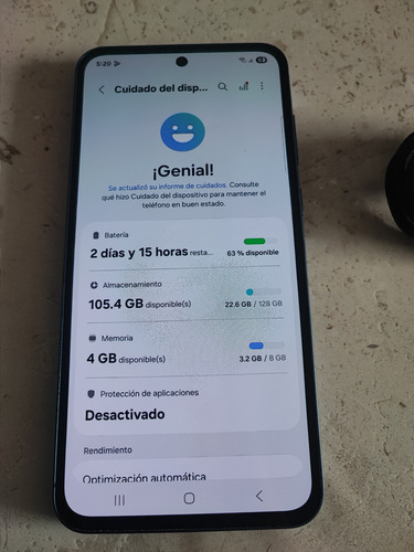 Samsung Galaxy A55 128gb 8gb, Doble Imei 1 Sola Sim Azul Oscuro (Usado)